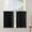 Black, variant on 2‑Pack 42×36 Inch Light‑Gray Rod‑Pocket Curtains, Thermal Blackout Drapes for RV Bathroom Small Windows
