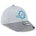 thumbnail image 3 of Men's New Era Gray Miami Dolphins 2024 NFL Training Camp 39THIRTY Flex Hat, 3 of 5