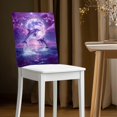 thumbnail image 2 of TSOVTHRID Dolphin Moon Starry Night Print Chair Covers Washable Chair Back Protector Covers Soft Dining Chairs Slipcovers for Kitchen Party Festival Home Decor, Set of 2, 2 of 7