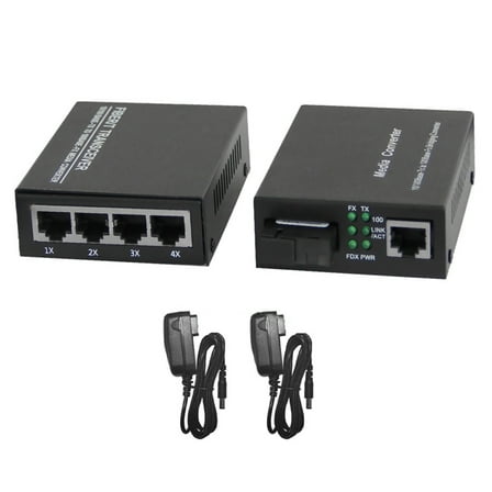 10/100M Ethernet Media Converters with 1 and 4 RJ45 Ports for High-Speed Fiber Optic Network Integration