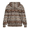 thumbnail image 5 of Uorisanigo Native Aztec Womens Zip Up Hoodies Sweatshirt Loose Pocket Oversized Drop Shoulder Sweatshirt Lightweight Fashion Winter Fall Clothes Size 2XL, 5 of 7
