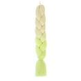 thumbnail image 1 of Nvzi Extensiones de cabello para trenzar para mujer, 3 paquetes de 100 g/paquete, 24 pulgadas, cabello sintético resistente al calor para trenzas de ganchillo, rubio a amarillo claro., 1 of 2