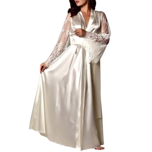 2015 Top Sale Women bath robe and Nightgown 2 Piece Sexy Noble Robe Set Of  Kigurumi Bathrobe For Women By Foxysilk Trading Co., Limited