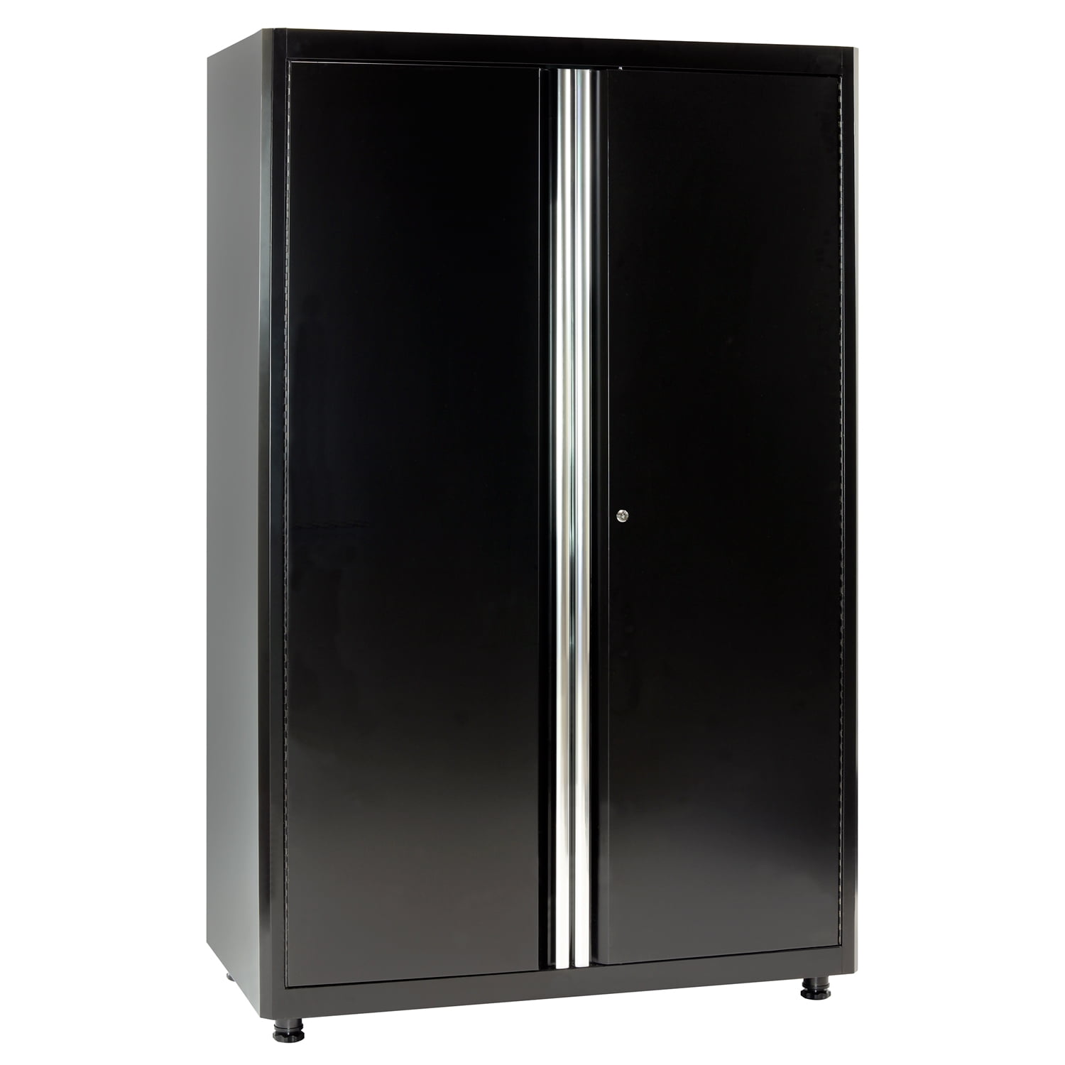 72 In H X 46 W 24 D Welded Steel Floor Cabinet Black Welded Steel Floor Cabinet