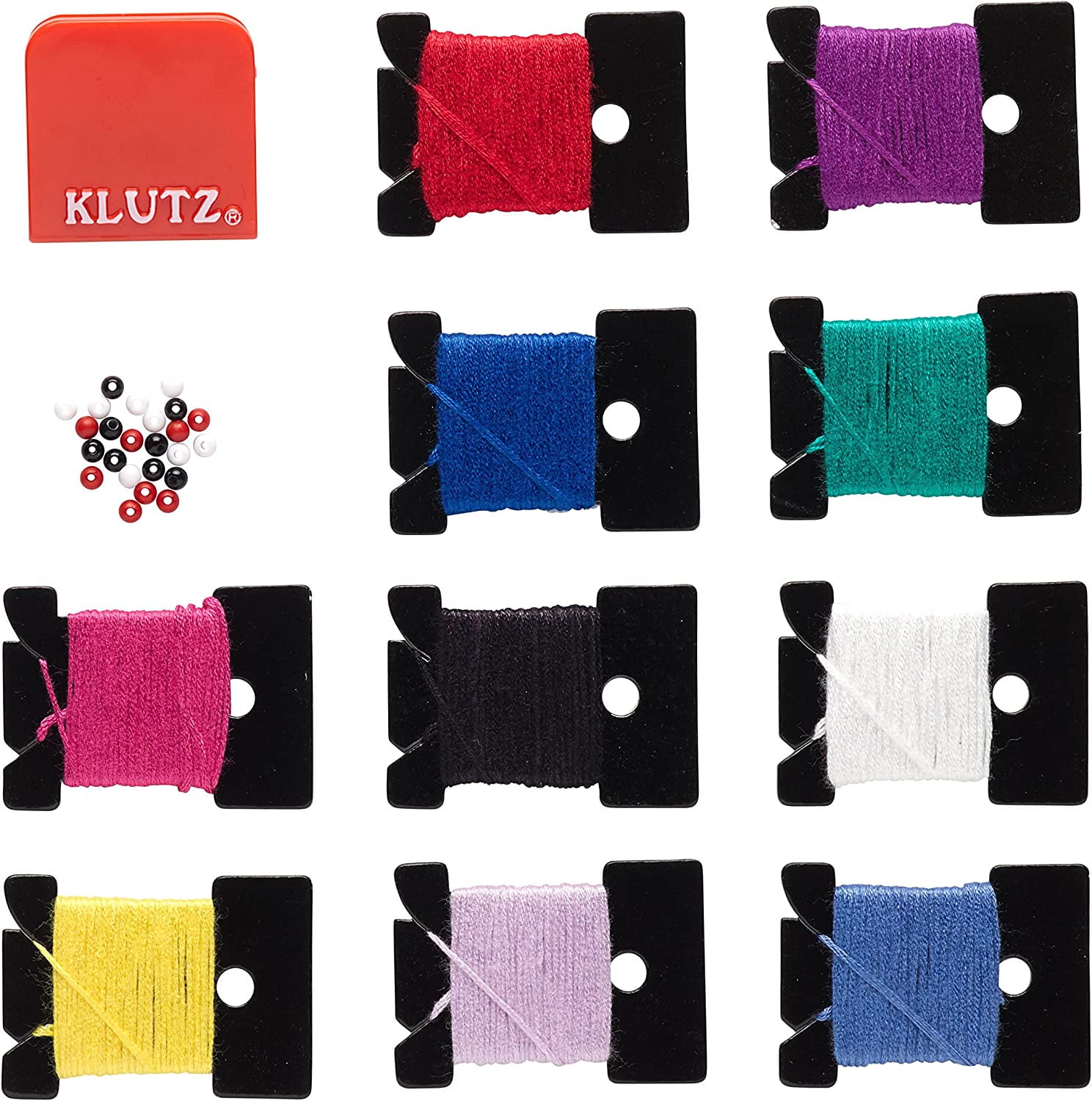 New KLUTZ Friendship Bracelets kit instruction book beads 10 floss skeins  gift