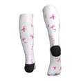 thumbnail image 4 of Compression Socks for Women and Men - Breast Cancer Awareness (4) Compression Socks Circulation for Workout, 4 of 8
