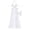 White, variant on Hrsba Solid Color Bikini Set for Women with Skirt 2 Piece Swimsuits Beach Bathing Suits with Built In Bra