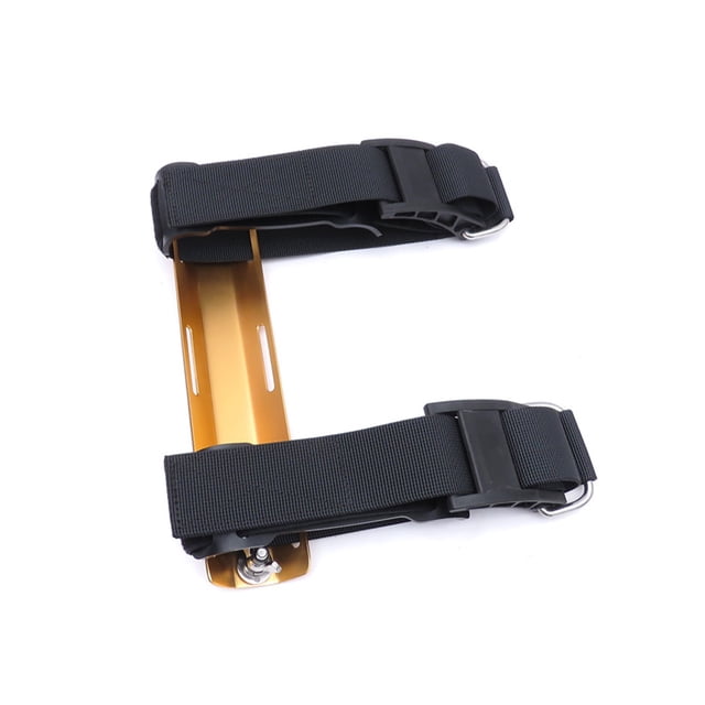 Greeniant Adaptador de cilindro de buceo, conjunto de banda de nailon ajustable, equipo para exteriores, soporte de placa trasera BCD de aluminio, piezas Deportes acuáticos Oro Greeniant OD021049-06