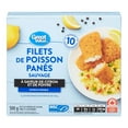 thumbnail image 3 of Great Value Lemon Pepper Flavoured Breaded Fish Fillets, 500 g ( minimum 10 battered fillets), 3 of 3
