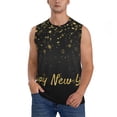 thumbnail image 1 of Fotbe Happy New Year Men's Camiseta sin Mangas Estampada para Hombres, Playera Casual para Gimnasio, Entrenamiento, Playa-Large, 1 of 7