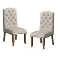 thumbnail image 3 of Furniture of America Liston Wood 7-Piece 77" Dining Table Set in Brown Pine, 3 of 13