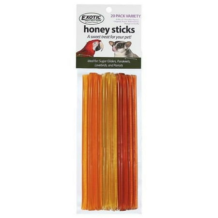 Exotic Nutrition Honey Sticks Variety 20 Pack Sugar Glider Treat