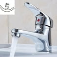 thumbnail image 5 of Grifos para lavabo, grifo mezclador para baño, grifo mezclador frío y caliente, grifo para lavabo de latón macizo cromado, grifo para lavabo de tocador para baño, cocina, guardarro, 5 of 5