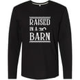 thumbnail image 3 of Inktastic RAISED in a BARN in White Long Sleeve T-Shirt, 3 of 5