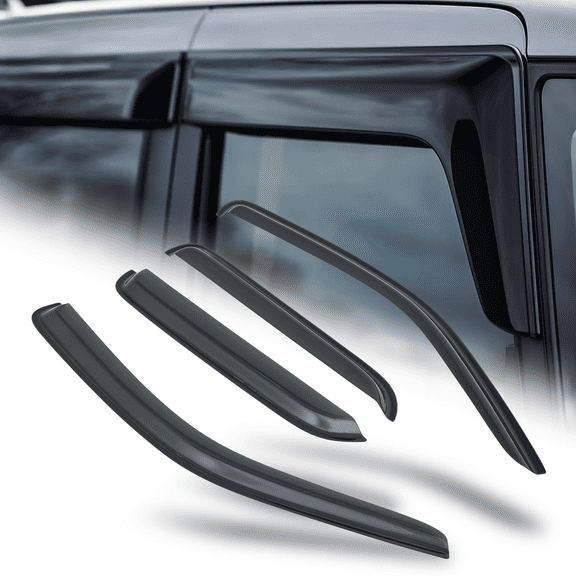 M-AUTO 4Pcs Tape-On Window Visor Shade Somke Vent Wind Rain Deflector for 2001-2012 Ford Escape