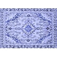 thumbnail image 1 of Ahgly Company Indoor Rectangle Abstract Blue Modern Area Rugs, 2' x 5', 1 of 4