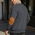thumbnail image 5 of NOLDARES Mens Fleece Sweatshirt Quarter Zip Long Sleeve Shirts Men Fashion Cowboy 1/4 Zipper Y2k Hoodies,Dark Gray,M, 5 of 8