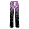 thumbnail image 5 of Runfenguu Y2K Sweatpants, Baggy Pants Women Women Printed Elastic Waistband Drawstring Pocket Pants, 5 of 5