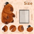 thumbnail image 3 of Capybara Plush Toy Soft Comfortable Capybara Doll Realistic Cute Capybara Stuffed Toy Washable Short Plush Capybara Toy 25cm/38cm Capybara Decoration Stuffed Capybara Gifts for Kids Adults, 3 of 8