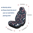 thumbnail image 2 of Goofa Cherry Blossoms Printed Car Seat Covers, Automotive Seat Covers for Cars Trucks and SUVs, Quick Setup Universal Fit Elastic Seat Covers-1, 2 of 6