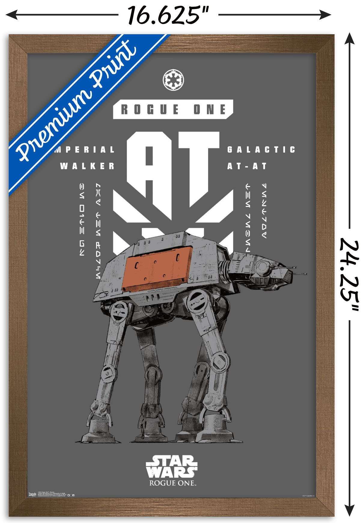 Star Wars: Rogue One - Banner Wall Poster, 14.725" x 22.375", Framed