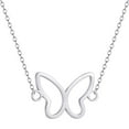 thumbnail image 4 of Qiamni Stainless Steel Butterfly Necklace Women's Collarbone Necklace, 4 of 4