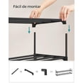 thumbnail image 5 of SONGMICS - Zapatero Organizador de Zapatos de 2 Niveles, Estante de Almacenamiento de Metal, Vertical o Boca Abajo, para 15-18 Pares, apilable, para Entrada, 11.8 x 46.1 x 13.4 Pulgadas, Color Negro, 5 of 5