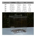 thumbnail image 3 of Feimier Pots de Pépinière Transparents avec Drainage : Parfaits pour une Croissance Intérieure et Extérieure, 3 of 11