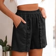 thumbnail image 6 of Zedker Women's Satin Half Slip Shorts for Under Dresses Pettipants for Women Culottes Slip Shorts with Side Split Black XXL, 6 of 6