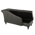 Southern Enterprises Avaleni Storage Chaise Lounge, Gray