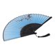 thumbnail image 5 of Ventilador plegable Rawiri, herramienta de enfriamiento de bambú decorativa de estilo Retro con patrón de ciruela confiable para regalos, artículos promocionales, azul, 5 of 8