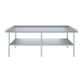 thumbnail image 2 of AmGood 96" Long x 30" Deep Commercial Work Table with Backsplash and Sidesplashes | Stainless Steel Prep Table for Kitchen, Restaurant, Garage, Laundry | NSF, 2 of 4