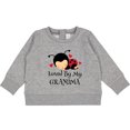 thumbnail image 2 of Inktastic Loved by Grandma Ladybug Baby Sweatshirt, 2 of 4
