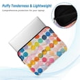thumbnail image 2 of FORMRS 15"-15.6" Laptop Sleeve Protective Case Soft Carrying Quilted Computer Bag Cover, Yellow Circles, 2 of 7