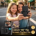 thumbnail image 6 of 4K 64MP Shoot Digital Camera for Kids, Teens, Beginners, Autofocus Point-and-Shoot Camera with 2.4" 180° Flip Screen, 16X Digital Zoom, Anti-Shake, Usb-c Selfie Vlogging Camera for Travel, Gifts, 6 of 8