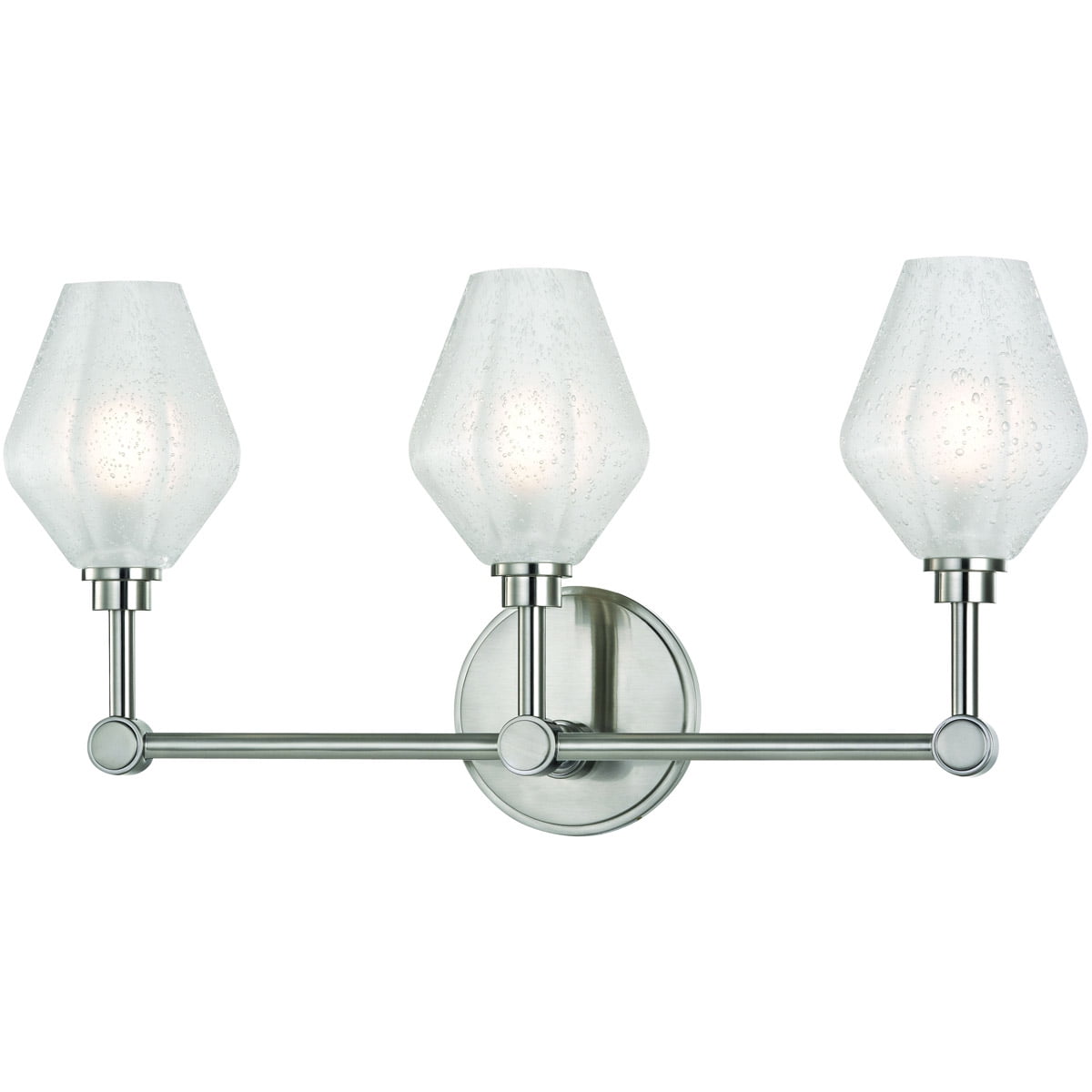 Bathroom Vanity 3 Light With Satin Nickel Finished LED Bulb Type 20