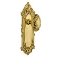 thumbnail image 1 of Nostalgic Warehouse 701265 Assiette Victorienne avec Bouton, Intimité - 2,375 Pouces, Laiton Poli, 1 of 2