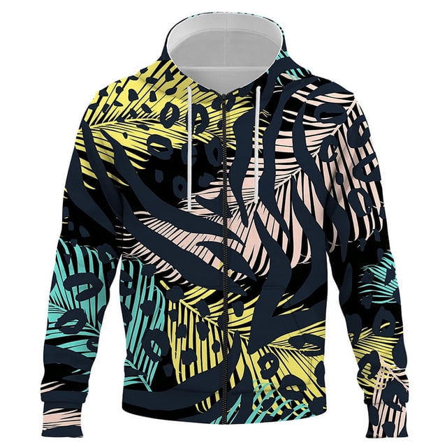 Sudadera con capucha y cremallera para hombre, mujer y niño, con estampado de leopardo en 3D, de manga larga, informal, para niño y niña