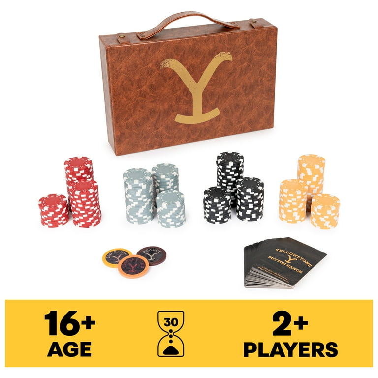 Spin Master Games, Yellowstone 200-Piece Poker Set with Carrying