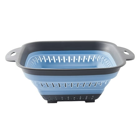 

MIARHB Collapsible Colander Strainer with Plastic Handles Foldable Storage Basket