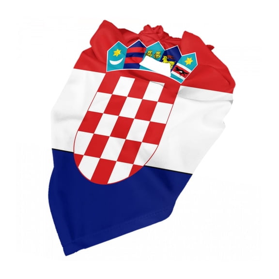 Republic-Of-Croatian-Flag Dog Bandana Dog Scarf Adjustable Bib Handkerchief Accessories For Small Medium Large Dogs