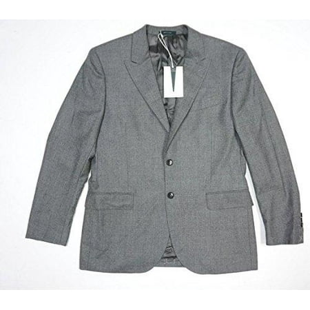 Worsted Wool Blazer - NEW $995 KENT AND CURWEN GRAY 100% WOOL 2 BUTTON CLASSY BLAZER JACKET SIZE US: 40R / IT:50
