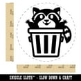 thumbnail image 2 of Lively Raccoon in Trash Can Rubber Stamp for Scrapbooking Crafting Stamping - Large 1-1/4 Inch, 2 of 7