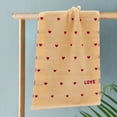 thumbnail image 6 of chaungfeng Valentine's Day Hand Towels, Red Heart Bathroom Towels Decorative Set for Drying, Cleaning, Kitchen, 13.39'' x 29.53''(Coffee), 6 of 6