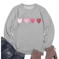 thumbnail image 4 of Sudadera KVADN Valentine Love Heart Graphic para mujer, 4 of 4