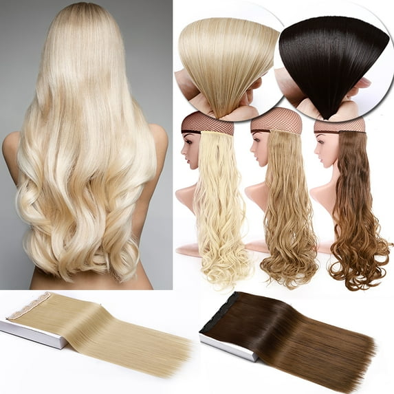 Benehair Clip in Hair Extensions Real Long Thick One Piece Hair Extension Curly Wavy Straight Hairpieces for Woman Best Hair