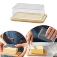 thumbnail image 2 of Butter and Cheese Storage Box - Rectangular Butter Preservation Container with Airtight Lid, Refrigerator Box for Butter, Cheese, Food Fresh Keeper, 2 of 9