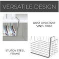 thumbnail image 4 of Smart Design Undershelf Storage Basket - Set of 6 - Medium - Snug Fit Arms - Steel Metal Wire Frame - Rust Resistant - Cabinet, Pantry, Shelf Organizer Rack - Kitchen - 16 x 5.5 Inch - Charcoal Gray, 4 of 7