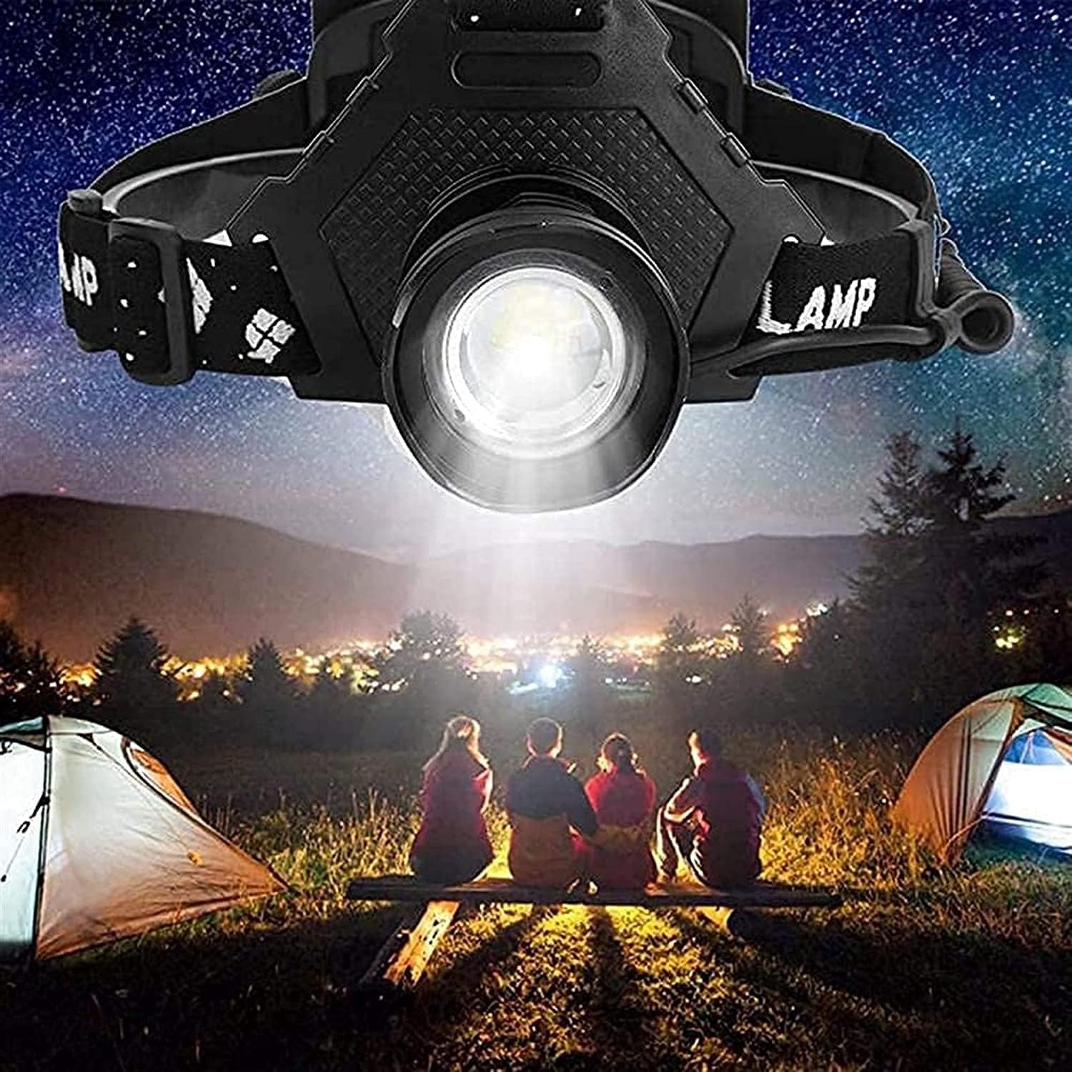 Rechargeable Led Headlamp Flashlight, Head Flashlight for Running Camping Fishing Outdoor