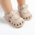 thumbnail image 4 of eileial Baby Boys Girls Sandals Summer Baby Wedding Dress Flat Shoes Crib Shoes First Walkers Prewalkers Shoes,Beige 5, 4 of 4